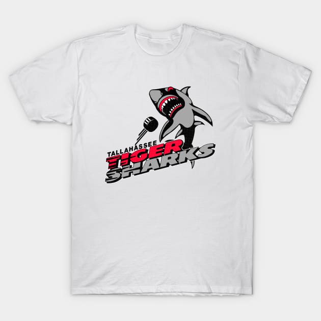 Defunct Tallahassee Tiger Sharks ECHL Hockey 1994 T-Shirt by LocalZonly